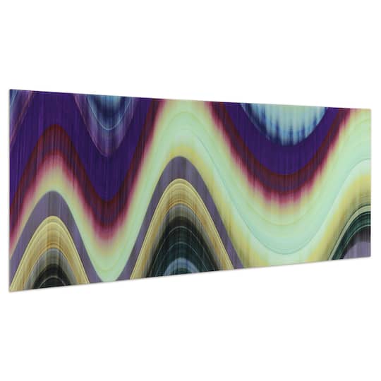 Empire Art Direct 24" x 63" Rumba Abstract 3 Frameless Free Floating Printed Tempered Glass Wall Art